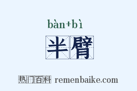 半臂是什么意思的图片